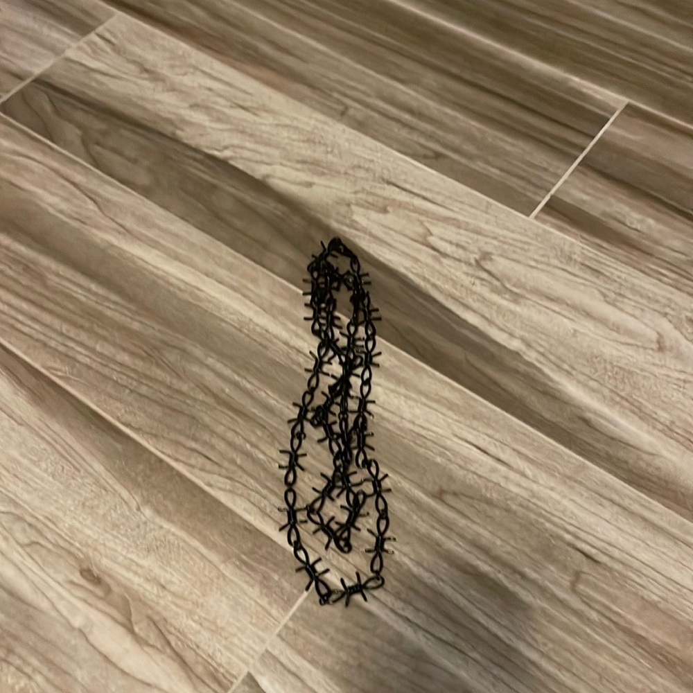 Black spiked pant chain